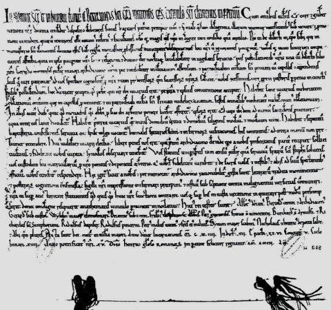 Charte de Bertram, évêque de Metz.