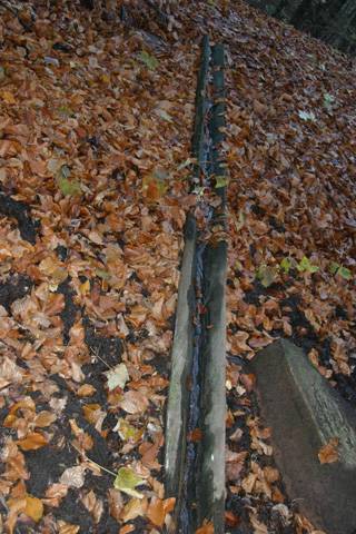Canalisation actuelle de la source