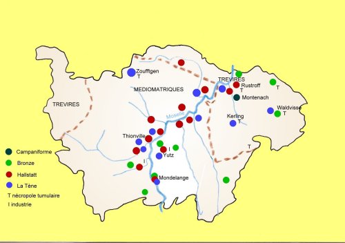 L'arrondissement de Thionville à l'Age du Bronze et à l'Age du Fer.