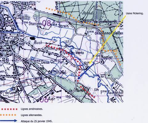 L'attaque du 25 janvier 1945.