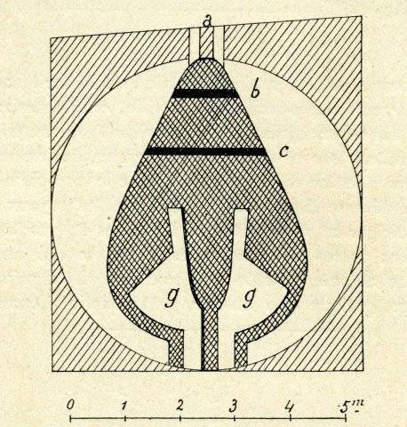 Plan du château d'eau de Pompéi.