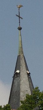 Coq du clocher de l'église St Nicolas.