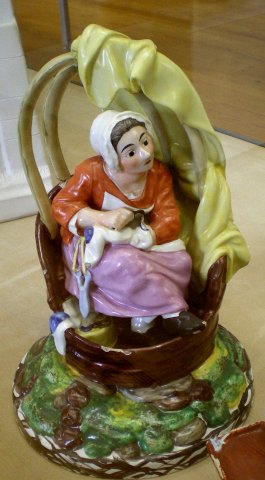 Figurine peinte de P. L. Cyfflé.