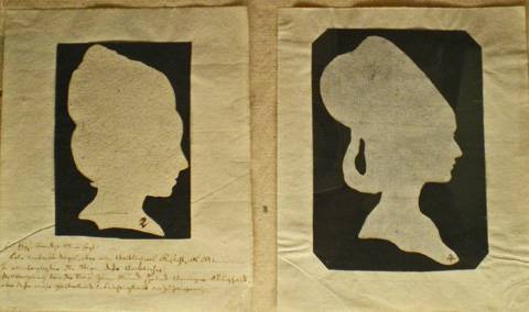 Silhouettes. Musée Oberlin de Waldersbach.