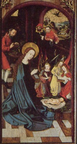 Nativité du retable du Jugement Dernier de Haguenau.