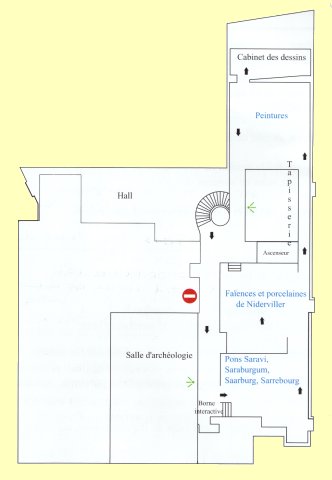 Plan du musée, étage.
