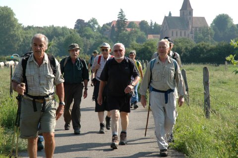 Les pèlerins de Spire quittent Haguenau.