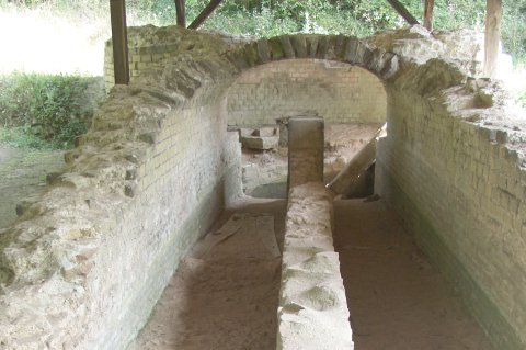 L'arrivée de la double conduite au bassin de Jouy.