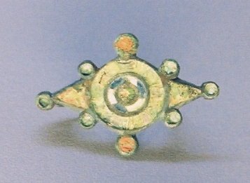 Fibule provenant d'une villa de la région.