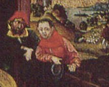 Les bourgeois de la Nativité du retable du Jugement Dernier de Haguenau, Photo A. Wagner Les bourgeois de la Nativité du retable du Jugement Dernier de Haguenau.