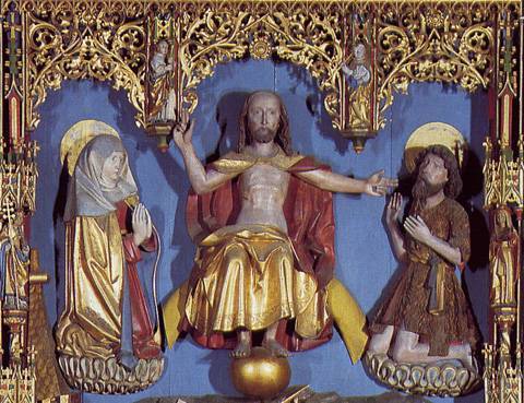 Le Christ du retable du Jugement Dernier de Haguenau.