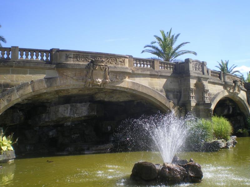 Grandes fontaines de l'Esplanade. Photo Marc Heilig
