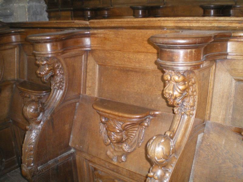 Moyenmoutier. Stalles de l'église abbatiale. Miséricorde. Photo Marc Heilig