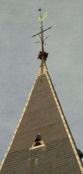 Clocher du grand temple protestant.