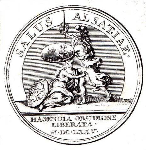 Médaille commémorant la levée du siège de 1675.