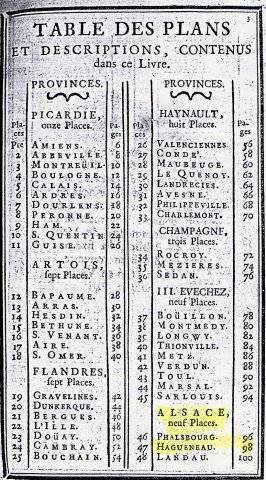 Plans des principales places de guerre et villes maritimes frontières du Royaume de France.