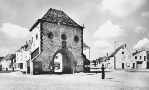 La Porte de Wissembourg sinistrée.