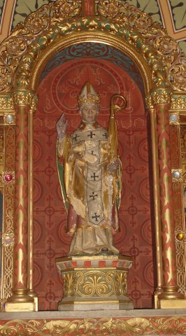 La statue de saint Privat, aujourd'hui dans l'église St-Joseph à Montigny.