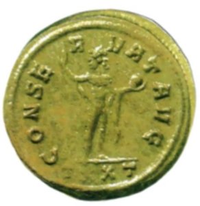 Monnaie de Probus du type de celle retrouvée aux Friches.