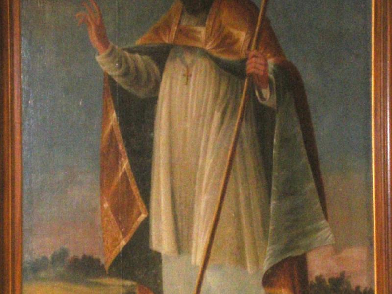 Les Thons. Couvent des Cordeliers. Grand tableau de saint Césaire. Photo Marc Heilig
